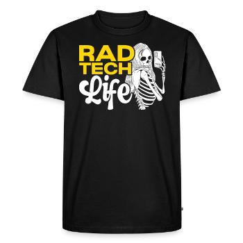 Rad Tech Radiologie Radiologie Radiologue - T-shirt Premium bio Homme - noir - Devant - Nico (187cm)