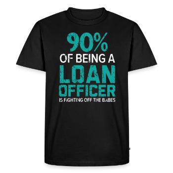 Credit Officer Job Profession Debt Loan Officer - Men's Premium Organic T-Shirt - black - Front - Nico (187cm)
