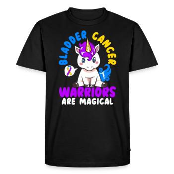 Les guerriers du cancer de la vessie sont magiques du cancer de la vessie - T-shirt Premium bio Homme - noir - Devant - Nico (187cm)
