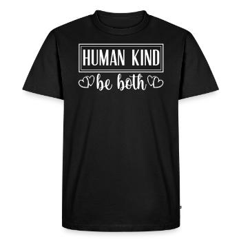 L’humanité soit à la fois la gentillesse la gentillesse la journée orange - T-shirt Premium bio Homme - noir - Devant - Nico (187cm)