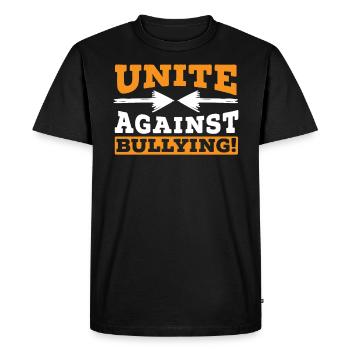 Unissons-nous contre l’intimidation Journée orange contre l’intimidation - T-shirt Premium bio Homme - noir - Devant - Nico (187cm)
