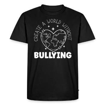 Créer un monde sans intimidation Journée orange - T-shirt Premium bio Homme - noir - Devant - Nico (187cm)