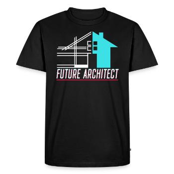 Futur architecte Architecture Maison Dessinateur - T-shirt Premium bio Homme - noir - Devant - Nico (187cm)