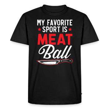 Boucher Dictons Boucherie Profession Boucherie Profession Boucherie Boucherie Boucherie Boucherie Profession Boucherie Boucherie - T-shirt Premium bio Homme - noir - Devant - Nico (187cm)