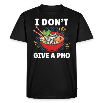 Je ne donne pas de nouilles vietnamiennes pho nourriture asiatique - T-shirt Premium bio Homme - noir - Devant - Nico (187cm)