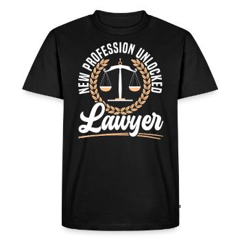 Judge Trial Courtroom Law Justice Attorney Lawyer - Men's Premium Organic T-Shirt - black - Front - Nico (187cm)