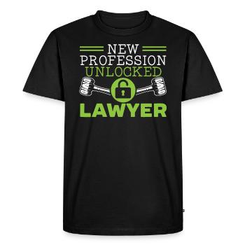 Judge Trial Courtroom Law Justice Attorney Lawyer - Men's Premium Organic T-Shirt - black - Front - Nico (187cm)