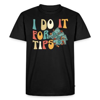Waiter Waitress Bartender Mixologist Bartending - Men's Premium Organic T-Shirt - black - Front - Nico (187cm)