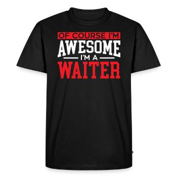I'm A Waiter Waitress Bartender Bartending - Men's Premium Organic T-Shirt - black - Front - Nico (187cm)