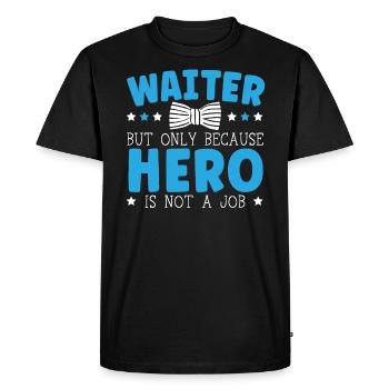 Waiter Waitress Bartender Mixologist Bartending - Men's Premium Organic T-Shirt - black - Front - Nico (187cm)