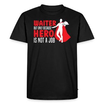 Waiter Waitress Bartender Mixologist Bartending - Men's Premium Organic T-Shirt - black - Front - Nico (187cm)