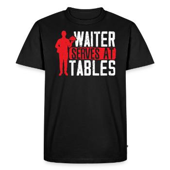 Waiter Waitress Bartender Mixologist Bartending - Men's Premium Organic T-Shirt - black - Front - Nico (187cm)