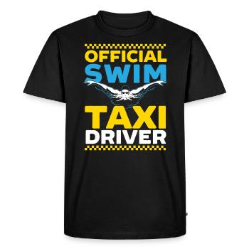 Chauffeur de taxi officiel de natation Chauffeur de taxi Chauffeur de taxi - T-shirt Premium bio Homme - noir - Devant - Nico (187cm)