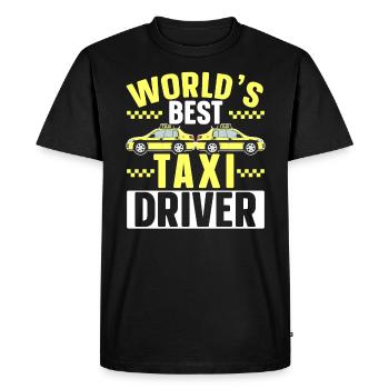 Meilleur chauffeur de taxi au monde Chauffeur de taxi Chauffeur de taxi Cabbie - T-shirt Premium bio Homme - noir - Devant - Nico (187cm)