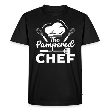 Culinary Gangster Pastry Chef Cooking Culinary - Men's Premium Organic T-Shirt - black - Front - Nico (187cm)