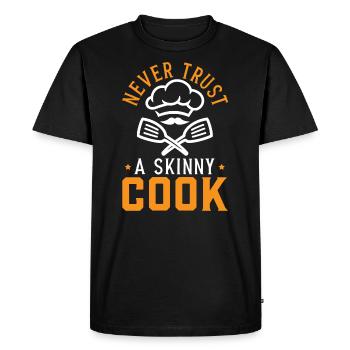 Culinary Gangster Pastry Chef Cooking Culinary - Men's Premium Organic T-Shirt - black - Front - Nico (187cm)