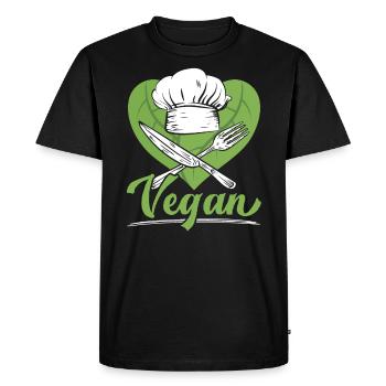 Culinary Gangster Pastry Chef Cooking Culinary - Men's Premium Organic T-Shirt - black - Front - Nico (187cm)