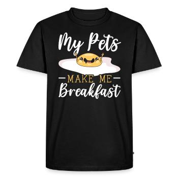 Éleveur de poulet Chuchoteur de poulet Animal de ferme - T-shirt Premium bio Homme - noir - Devant - Nico (187cm)