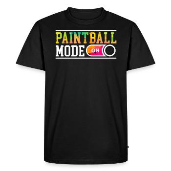 Paintball Mode On Paint Gun Paintball Paintballer - Men's Premium Organic T-Shirt - black - Front - Nico (187cm)