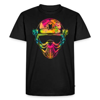 Paintball Paint Gun Paintball Player Paintballer - Men's Premium Organic T-Shirt - black - Front - Nico (187cm)