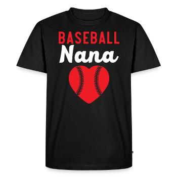 Baseball Nana Baseball Grand-mère Fan de baseball - T-shirt Premium bio Homme - noir - Devant - Nico (187cm)