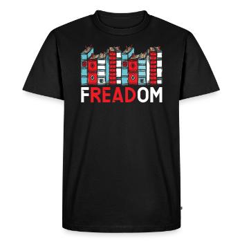 Read Banned Books Bookworm Book Lover Bibliophile - Men's Premium Organic T-Shirt - black - Front - Nico (187cm)