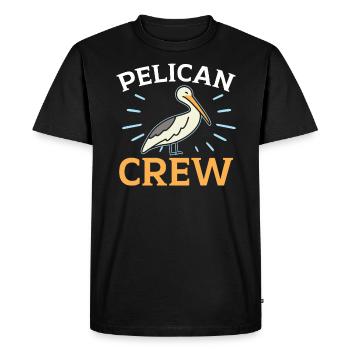 Amoureux des oiseaux Animal volant Ornithologie Pelicans - T-shirt Premium bio Homme - noir - Devant - Nico (187cm)