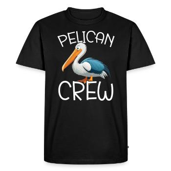 Amoureux des oiseaux Animal volant Ornithologie Pelicans - T-shirt Premium bio Homme - noir - Devant - Nico (187cm)