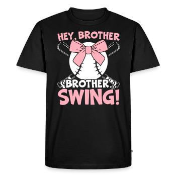 Amateur de baseball Joueur de baseball Entraîneur de baseball - T-shirt Premium bio Homme - noir - Devant - Nico (187cm)