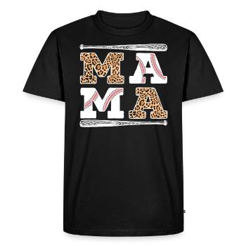 Baseball Mama Joueur de baseball Fête des mères - T-shirt Premium bio Homme - noir - Devant - Nico (187cm)