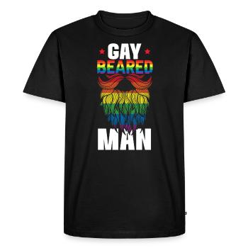 Gay Rights Rainbow Pride Month LGBTQ Gay Pride - Men's Premium Organic T-Shirt - black - Front - Nico (187cm)