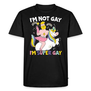 Gay Rights Rainbow Pride Month LGBTQ Gay Pride - Men's Premium Organic T-Shirt - black - Front - Nico (187cm)