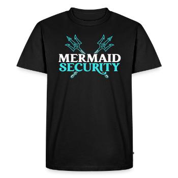 Mermaid Security Meilleur papa de tous les temps Fête des pères Sirène - T-shirt Premium bio Homme - noir - Devant - Nico (187cm)
