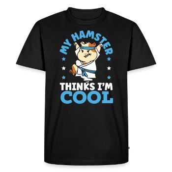 Hamster Lover Hamster Owner Rodent Pet Hammy - Men's Premium Organic T-Shirt - black - Front - Nico (187cm)