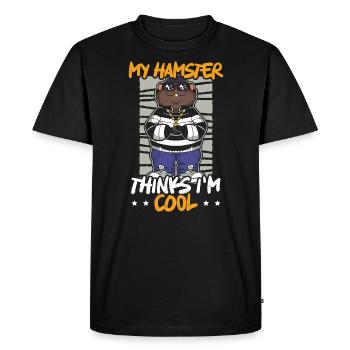 Hamster Lover Hamster Owner Rodent Pet Hammy - Men's Premium Organic T-Shirt - black - Front - Nico (187cm)
