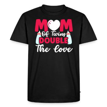 Maternité Maman Meilleure maman de tous les temps Mama Fête des mères - T-shirt Premium bio Homme - noir - Devant - Nico (187cm)