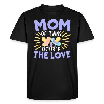 Maternité Maman Meilleure maman de tous les temps Mama Fête des mères - T-shirt Premium bio Homme - noir - Devant - Nico (187cm)