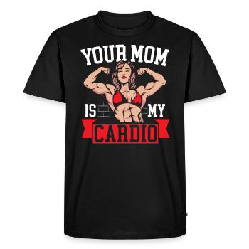 Motherhood Mommy Best Mom Ever Mama Mothers Day - Men's Premium Organic T-Shirt - black - Front - Nico (187cm)