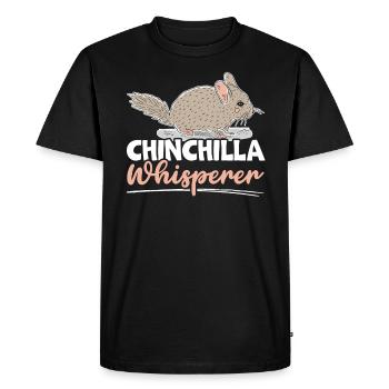Chinchilla Lover Rodent Animal Chinchilla Owner - Men's Premium Organic T-Shirt - black - Front - Nico (187cm)