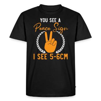Profession de sage-femme Nouveau-né Accouchement sage-femme - T-shirt Premium bio Homme - noir - Devant - Nico (187cm)