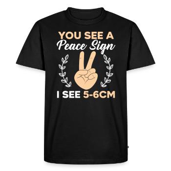 Profession de sage-femme Nouveau-né Accouchement sage-femme - T-shirt Premium bio Homme - noir - Devant - Nico (187cm)