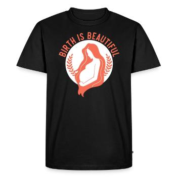 La naissance est belle Sage-femme Accouchement Sage-femme - T-shirt Premium bio Homme - noir - Devant - Nico (187cm)