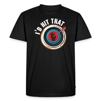 J’avais frappé cet arc archer tirer flèche archer tir à l’arc tir à l’arc - T-shirt Premium bio Homme - noir - Devant - Nico (187cm)