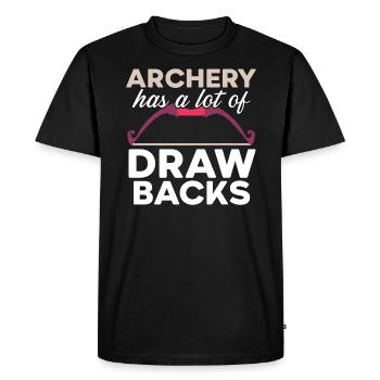 Le tir à l’arc a beaucoup d’inconvénients Archer Archery - T-shirt Premium bio Homme - noir - Devant - Nico (187cm)
