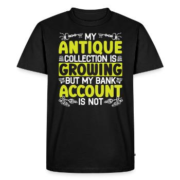 Antiquing Antique Lover Antique Hunting Antiquer - T-shirt Premium bio Homme - noir - Devant - Nico (187cm)