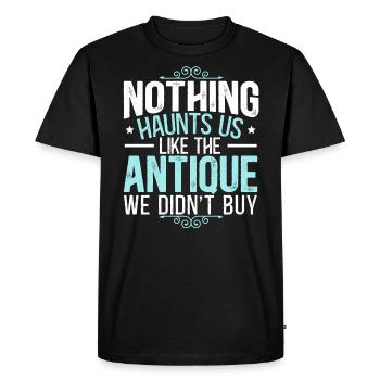 Antiquing Antique Lover Antique Hunting Antiquer - T-shirt Premium bio Homme - noir - Devant - Nico (187cm)