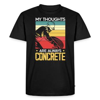 Bétonnière Camionneur Emploi Ouvrier de la construction - T-shirt Premium bio Homme - noir - Devant - Nico (187cm)