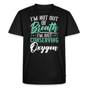 Yoga Méditation Fitness Entraînement Instructeur de yoga - T-shirt Premium bio Homme - noir - Devant - Nico (187cm)