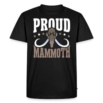 Mammoth Elephant Wildlife Extinct Animal Lover - Men's Premium Organic T-Shirt - black - Front - Nico (187cm)