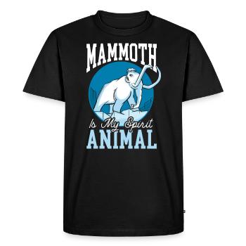 Mammoth Elephant Wildlife Extinct Animal Lover - Men's Premium Organic T-Shirt - black - Front - Nico (187cm)